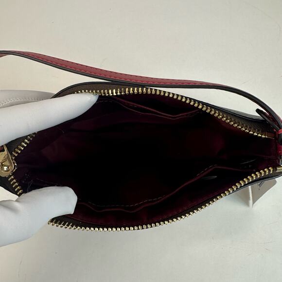 Coach Nolita 19 In Signature Canvas in Brown/1941 Red C3308 NWT - Picture 5 of 11